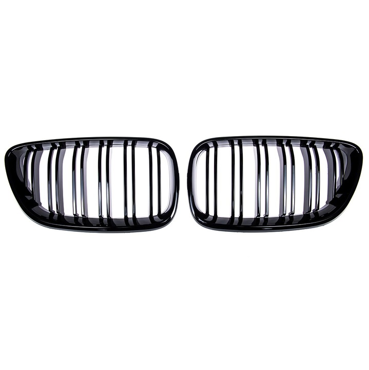 Hűtőrács BMW 2 (F22, F23, F87) coupe cabriolet, fényes fekete, duplasoros