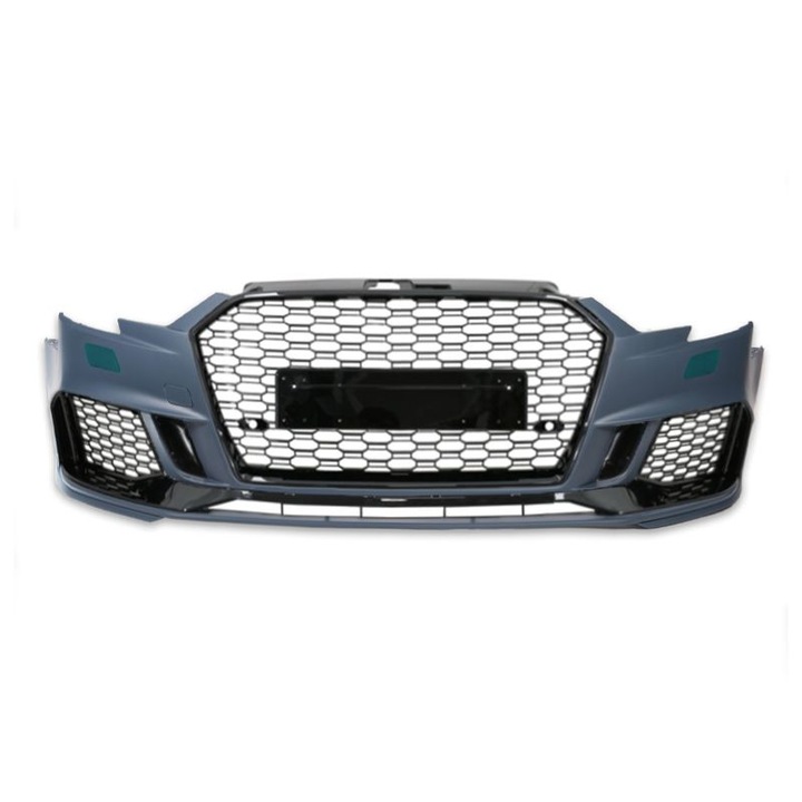 RS3 Look első lökhárító SRA-val Audi A3 (8V) Sedan Facelift 2016-2019-hez