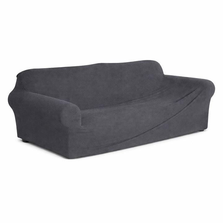 Калъф за триместен диван, Еластичен и разтегаем, Полиестер и еластан, 170до215см