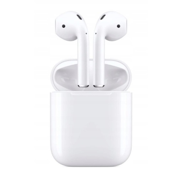 Casti wireless Luka Airpodss2 TWS, alb, 4 ore autonomie, Bluetooth