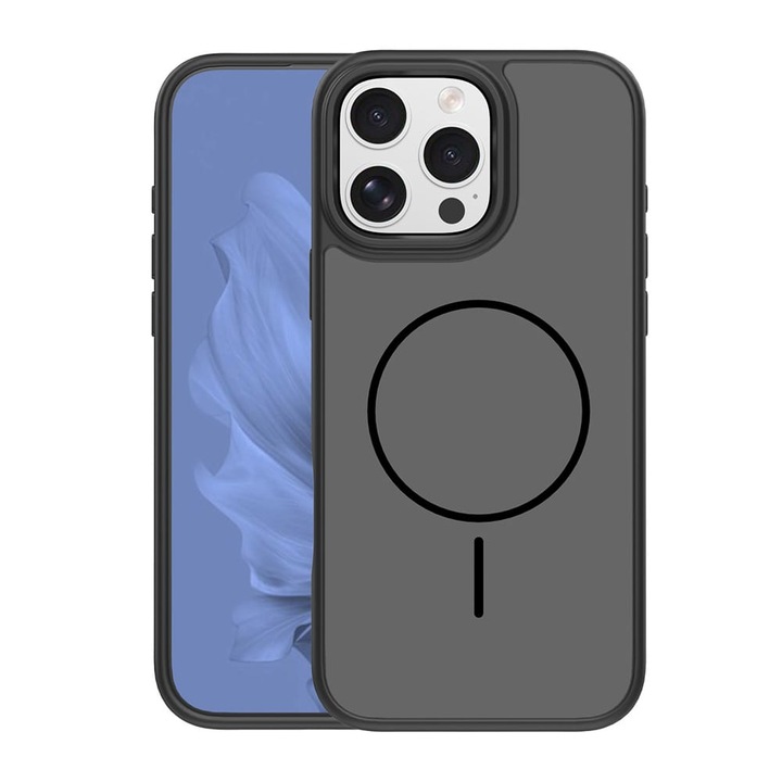 Husa telefon, Luka, Compatibil cu iPhone 15 Pro, Negru