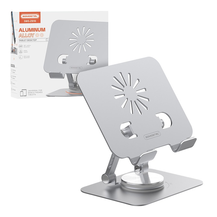 Suport pentru tableta, Somostel, Argintiu