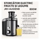 Storcator Electric Fructe si Legume JRH, 800W, Recipient 500ml, Negru-Gri