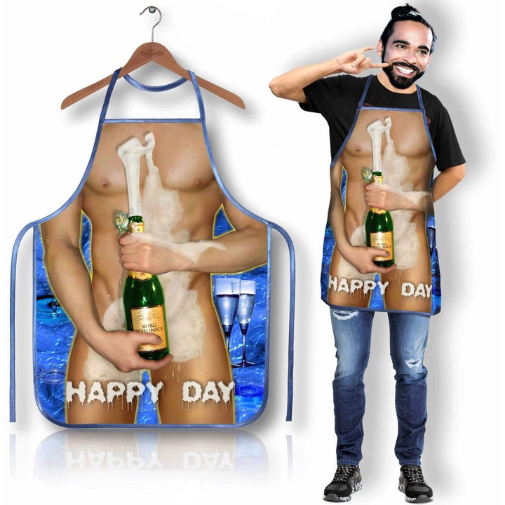 Grammi konyhai kötény, Happy Day modell, állítható