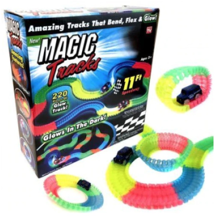 Jucărie interactivă, Magic Tracks, set 220 piese, culoare multicolor, 3, 3m