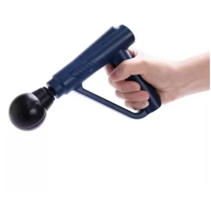 MINI FASCIAL masszázspisztoly, 2 sebességes, ergonomikus, fekete, kompakt