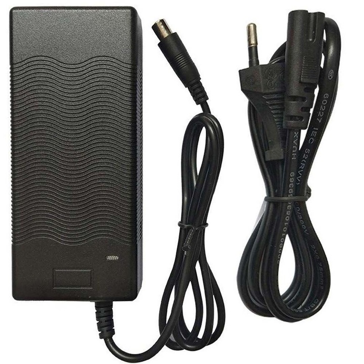 Încărcător inteligent Elektroweb 36V-42V, 2A, LED, 140x60x34mm