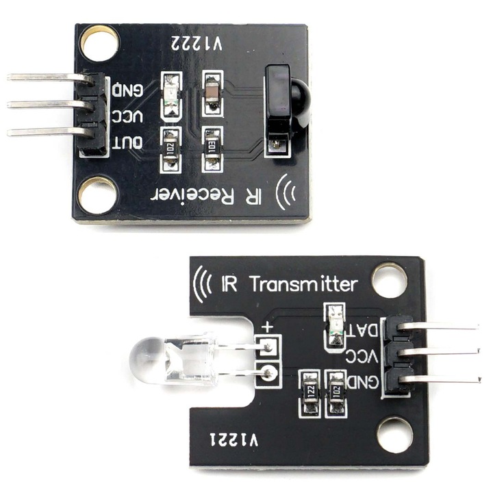 Transmitator si receptor infrarosu, Elektroweb, 38 kHz, raza de actiune 1, 3 m, 22, 3x21, 5 mm