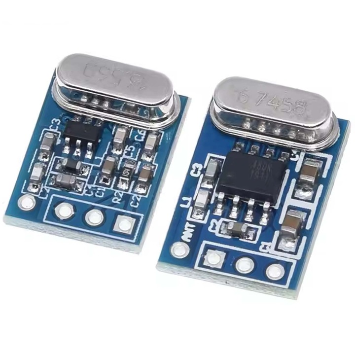 Set modul radio emitator + receptor Elektroweb 433MHz, transmisie date, mic, 15x12mm, 17x12mm