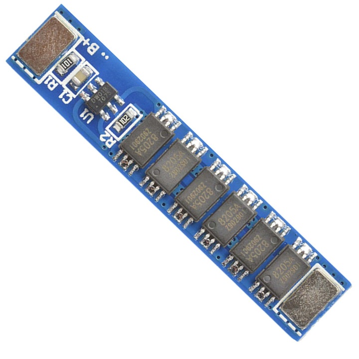 Modul de incarcare BMS 1S 15A, Elektroweb, Li-Ion 18650, compact, 35x7x2mm