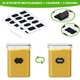 Set de 24 Recipiente Elindor® Mari si Mici, cu Capac Etans, Caserole Ingrediente pentru Bucatarie, pentru Alimente Uscate, Recipient pentru Depozitare Cafea, Zahar, Paste, Cereale, Capac Etans, fara BPA, Transparent