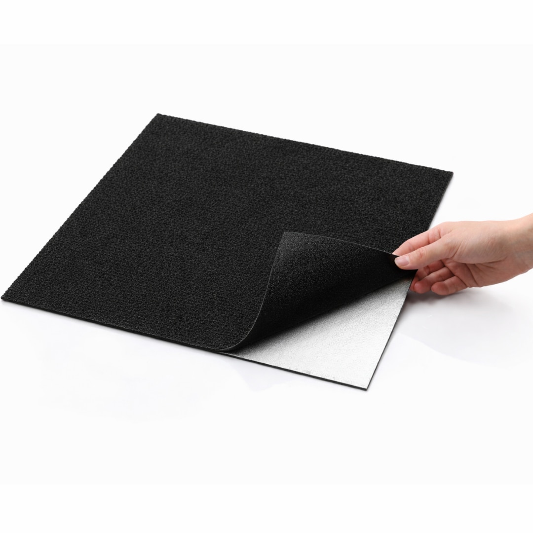 Mocheta scari Macvi® dale autoadezive 60x60 cm, 1 buc. mocheta textila, ajustabila, montaj rapid fara unelte, curatare usoara, potrivita pentru scari, camera copiilor, dressing, aplicare rapida