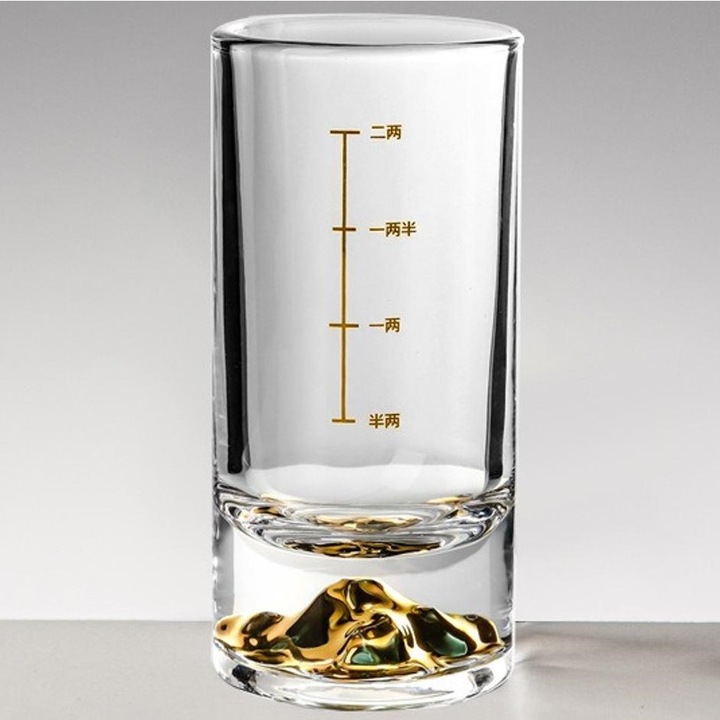 Pahar cu o cana de masurat - Aurie / 100ml