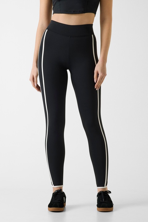 GUESS, Colanti cu talie inalta, pentru fitness, Negru