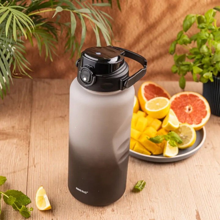 Бутилка за вода и поставка за телефон, подходяща за тренировки, шофиране, пътувания, капацитет 2л, Kinghoff