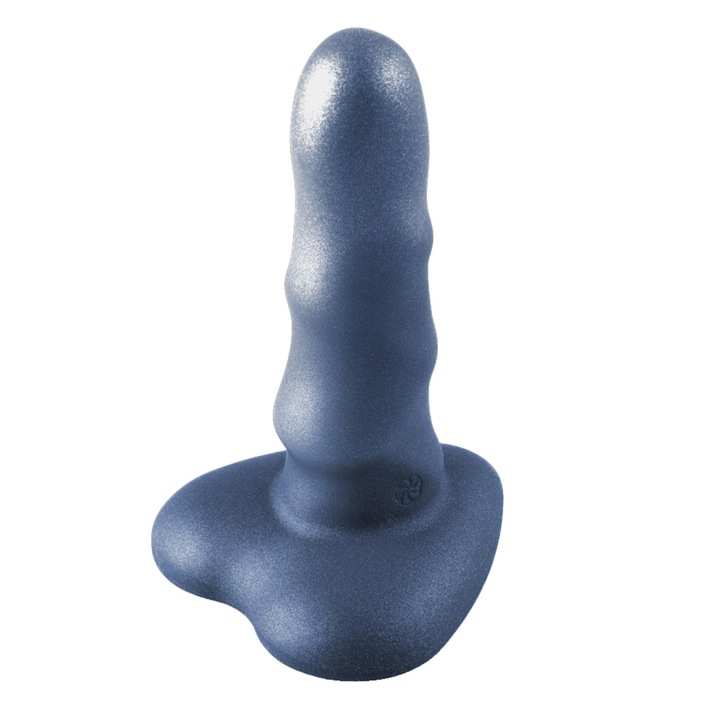 Dildo Compact Flow Unicorn, Lola Games, spiralat, hipoalergenic, negru, dimensiune universala