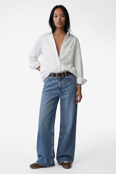 KOTON, Camasa lejera cu guler clasic, Alb