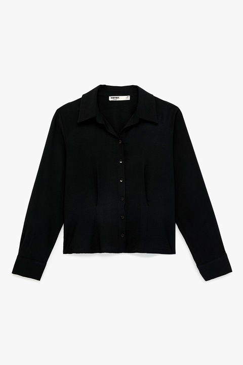 KOTON, Camasa uni cu nasturi, Negru