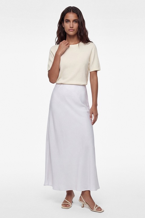 KOTON, Fusta midi de satin, Lila