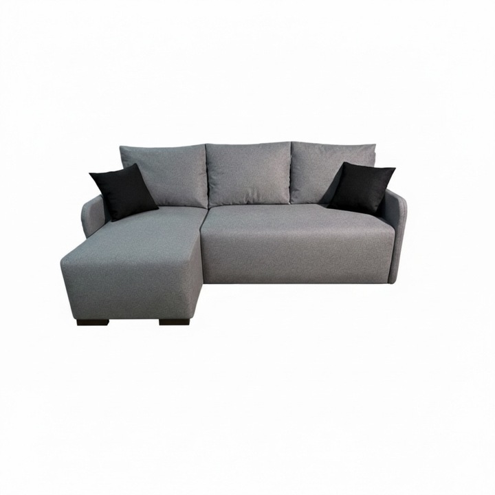 Coltar extensibil Aida Modella 215x140x100 cm, Barrel Steel Grey