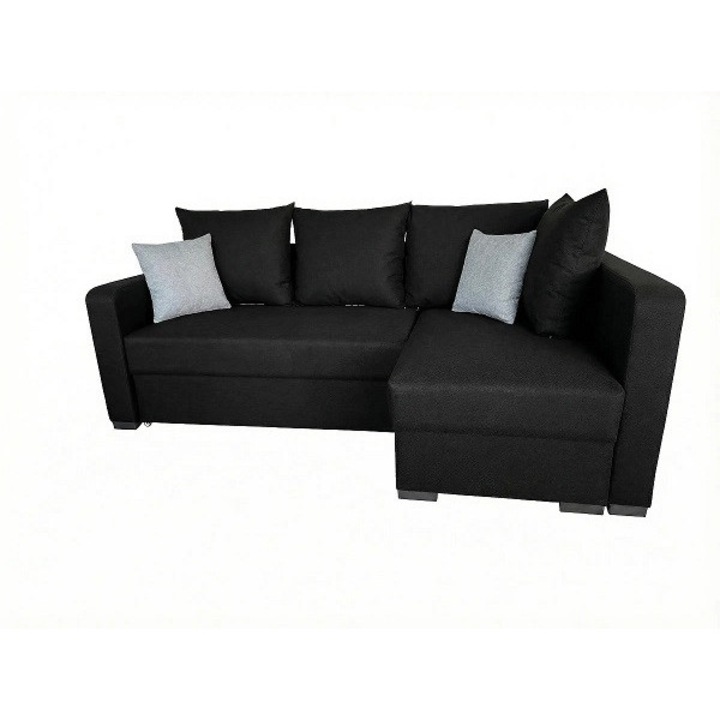 Coltar extensibil Serena Modella, 230x140x100 cm, Barrel Soft Black
