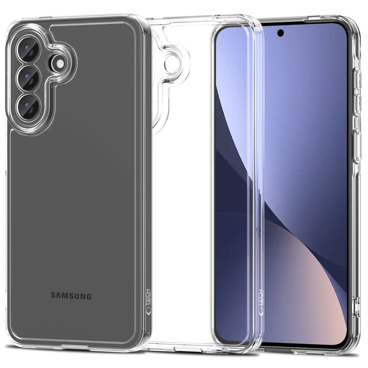 Калъф Tech-Protect FlexAir Hybrid, съвместим със Samsung Galaxy A57 5G, Прозрачен