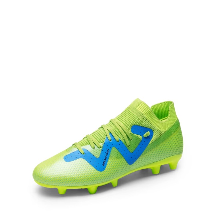 Ghete de fotbal DREAM PAIRS pentru barbati, rezistente, cu confort si sustinere pentru teren, verde neon, Verde, 43