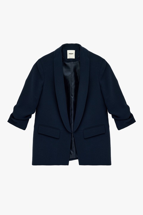 KOTON, Sacou cu maneci 3/4, Albastru ultramarin