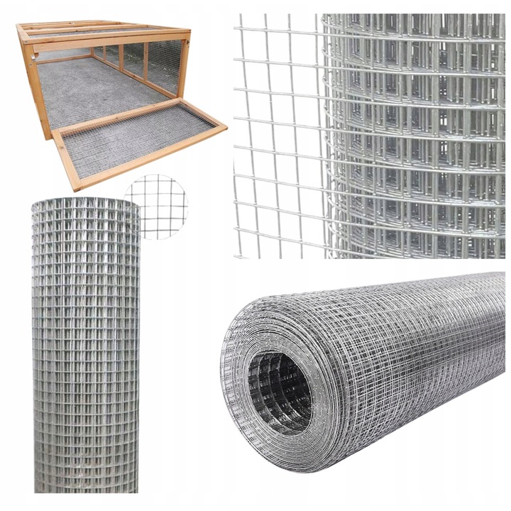 Plasa de protectie sudata, S-IMPORT, 10m, 9,5x9,5mm, otel zincat, 0,56mm grosime