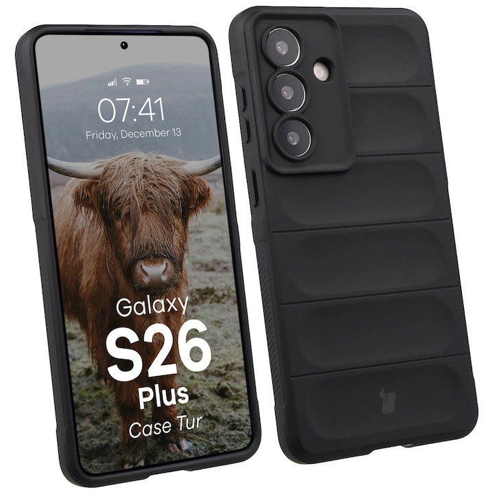 Husa, Bizon Case Tur pentru Samsung Galaxy S26 Plus, negru