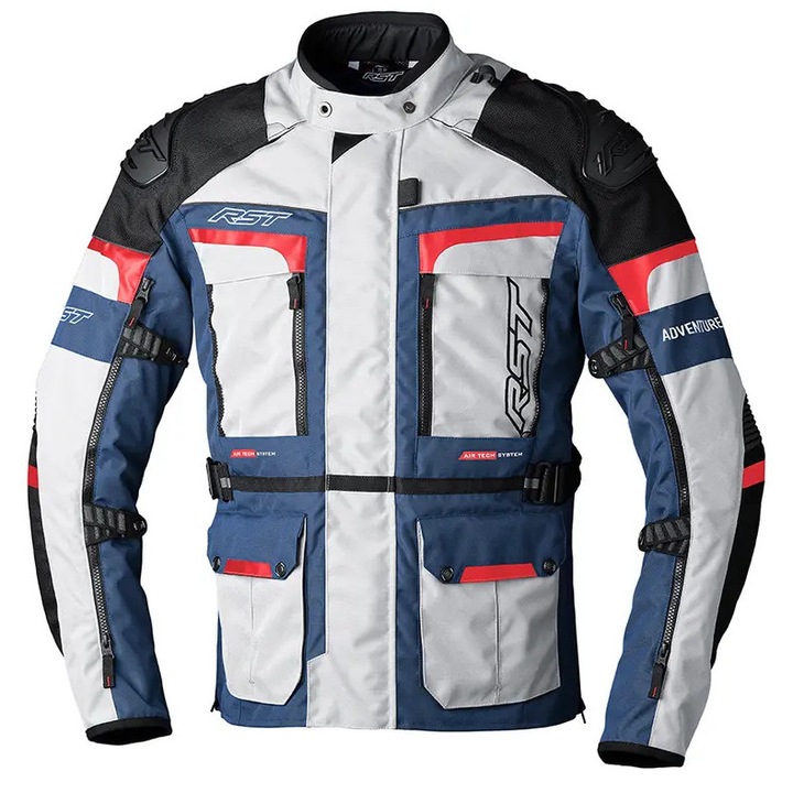 Rst Pro Series Adventure-X CE női textil dzseki - ezüst/kék/piros