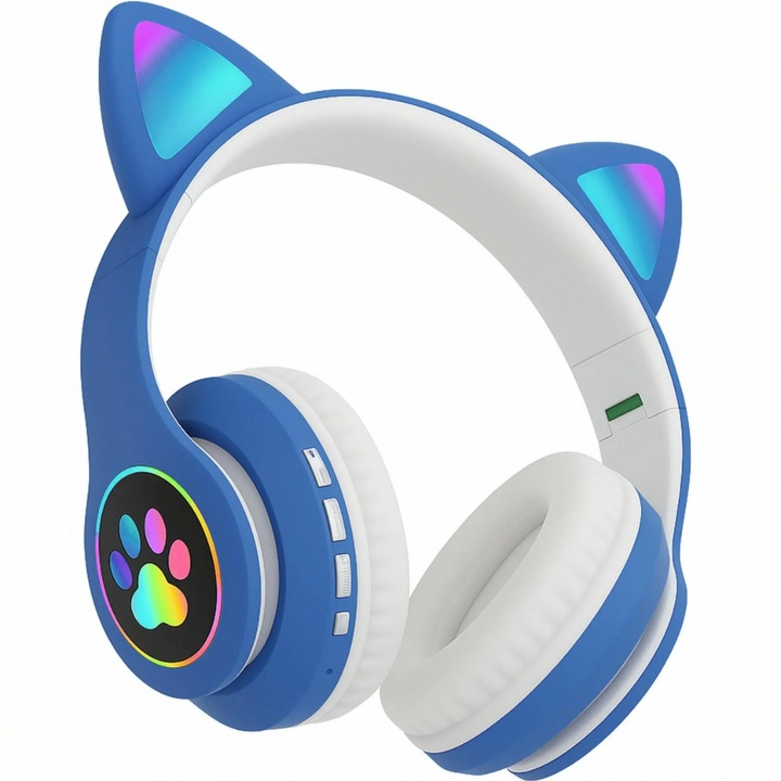 Casti Wireless LED - Albastru