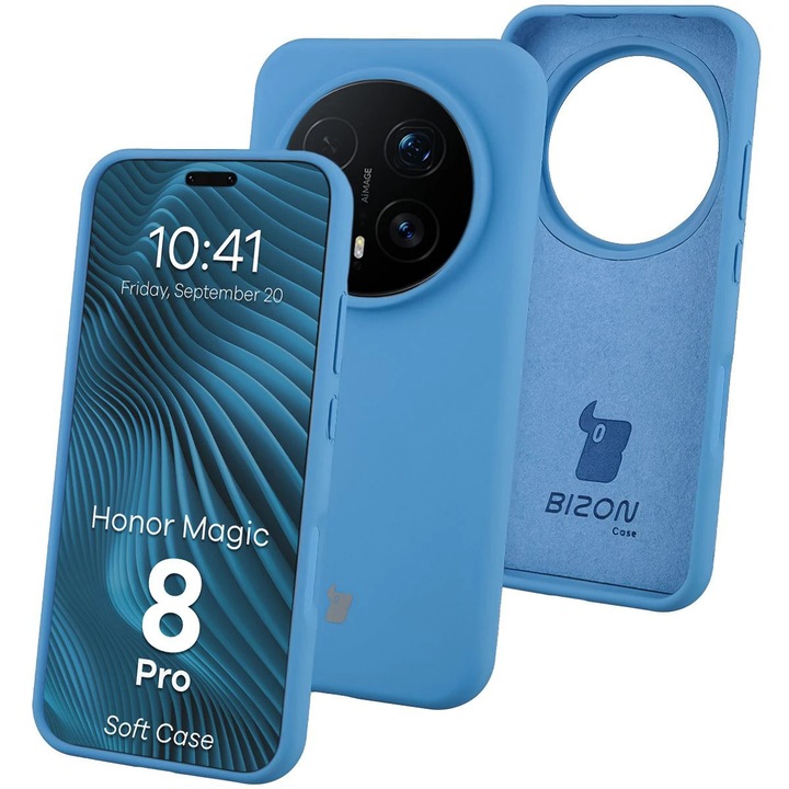 Калъф Bizon Soft Case за Honor Magic8 Pro, Синьо