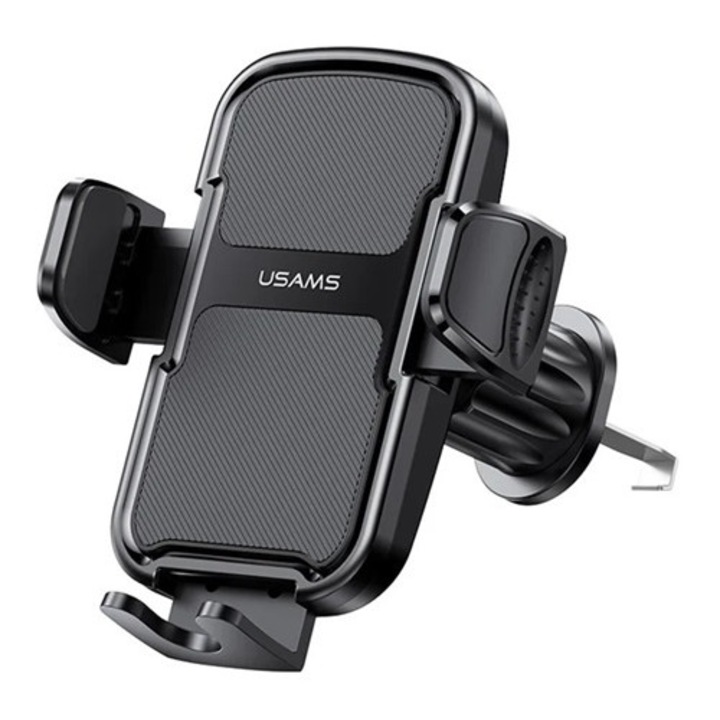 Usams zj085 autós tartó, szellőzőre, automata, 360°, 4.7-7" méret, fekete