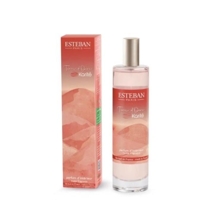 ESTEBAN PARIS PARFUMS Terre d'Ocre Karite szobaspray, orientális-pézsmás illat, 75ml