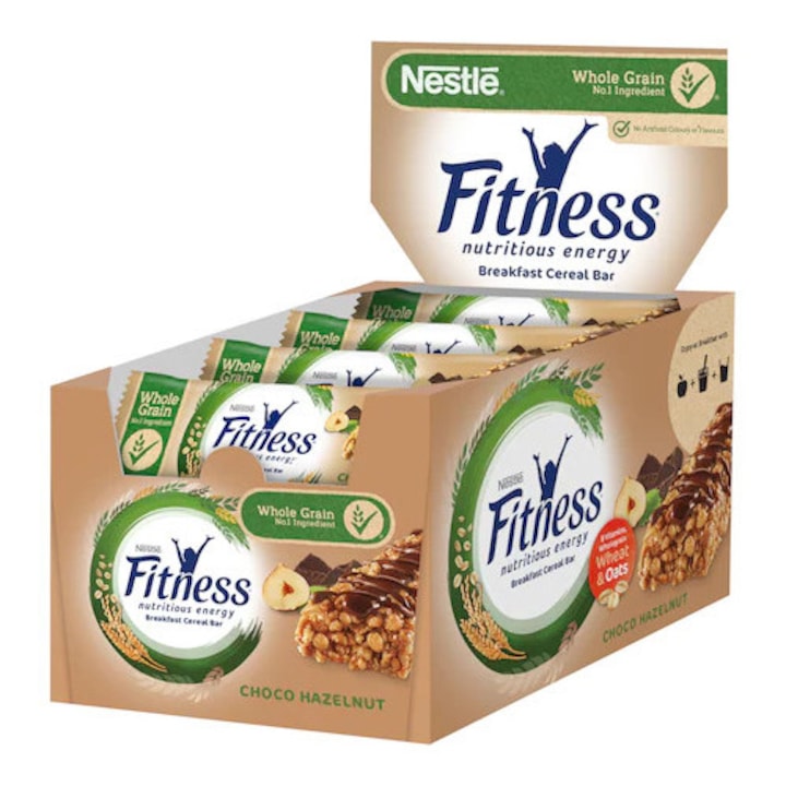 Зърнени барчета Nestle Fitness с шоколад, 16 x 22,5 г