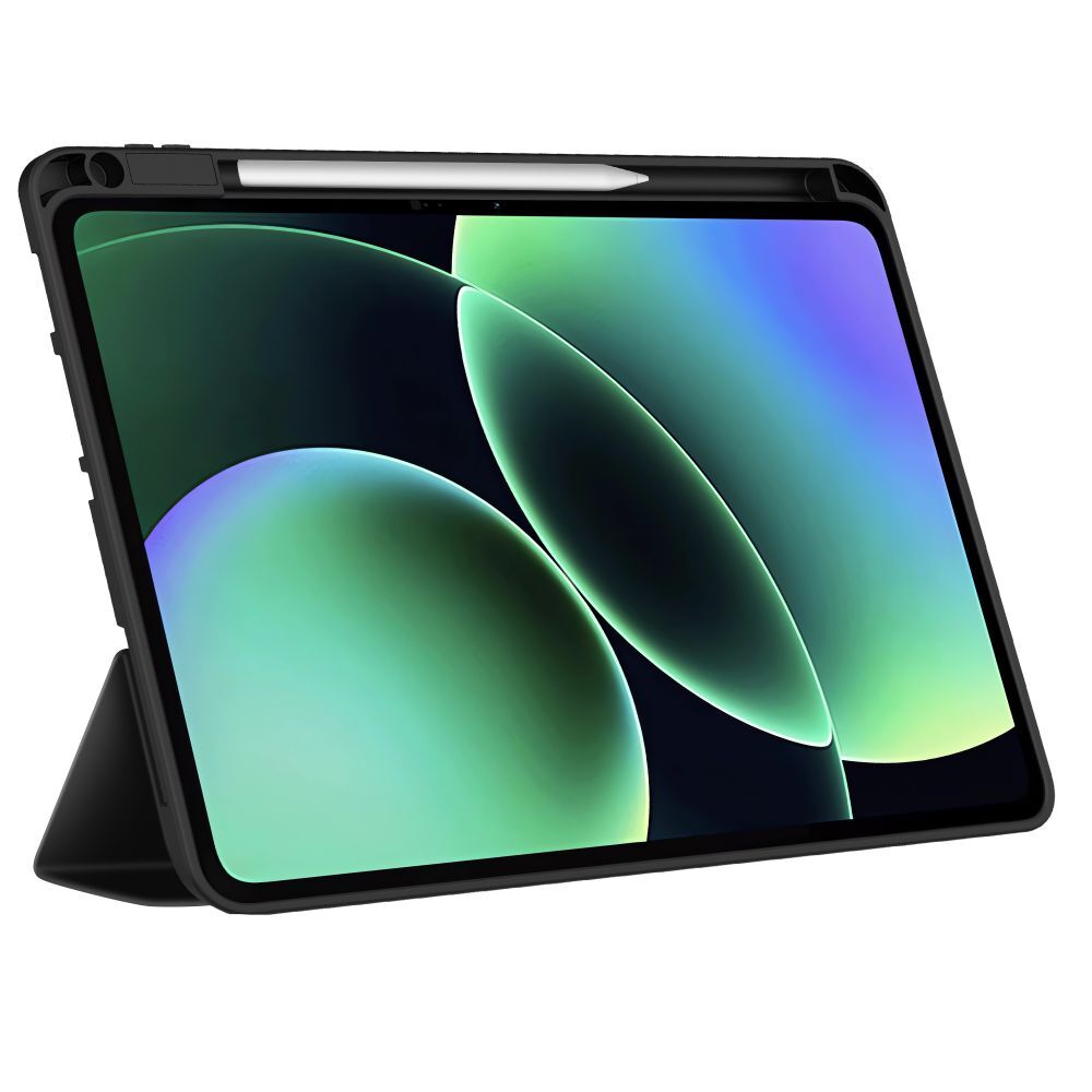 Husă tabletă compatibilă cu XIAOMI PAD 8 / PAD 8 PRO (11,2 inch) - husă inteligentă neagră pentru tabletă, cu suport pentru creion Graffistore