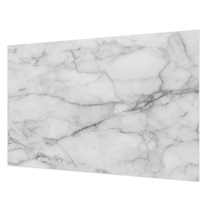 Tapéta Vlies Fali Dekoráció, Wallfluent, Márvány elegancia, Fehér, 104 x 70 cm, Nem Szőtt, Élénk Színek, 010100060020000019137