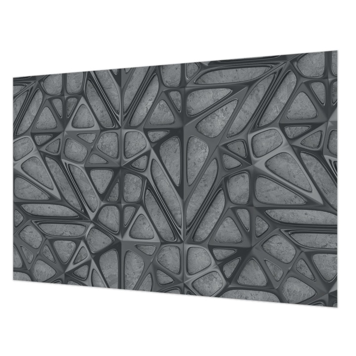 Fotótapéta Falra, Wallfluent, Geometriai minták, Szürke, 104 x 70 cm, Vlies, Stílusos, 010100060020000056609