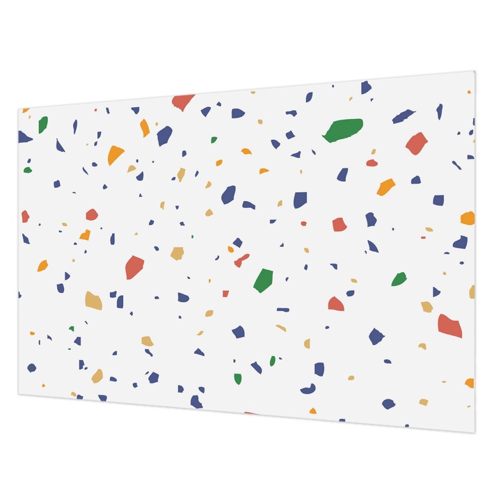 Fotótapéta Falra, Wallfluent, Szivárvány darabok, Fehér, 104 x 70 cm, Vlies, Erős Ragasztó, 010100060020000077393