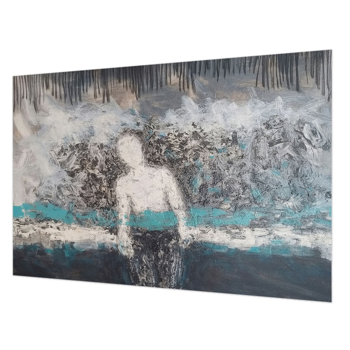 Rola Tapet Vlies De Perete, Wallfluent, Lumea misterioasa, Gri, 104 x 70 cm, Art Deco, Usor De Instalat, 010100060020000284948