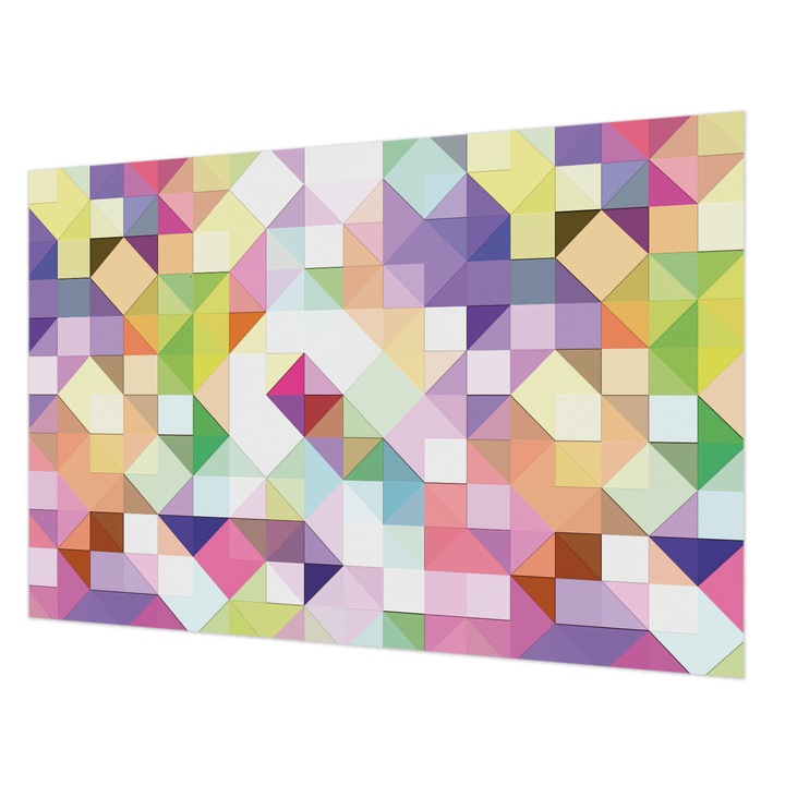 Tapéta Falra, Wallfluent, Színes formák, Lila, 104 x 70 cm, Vlies, Élénk Színek, 010100060020000012941