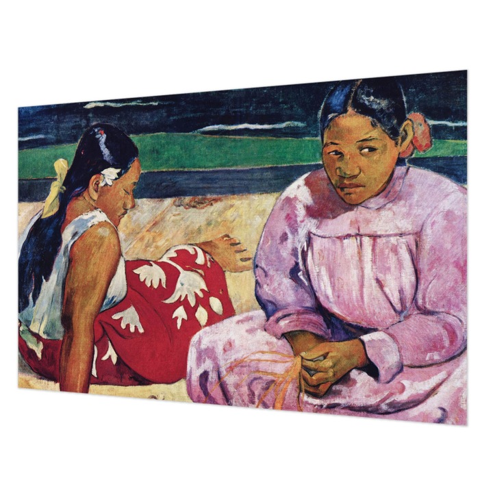 Tapet Vlies Pentru Perete, Wallfluent, Scena de plaja, Rosu, 104 x 70 cm, Art Deco, Pentru Living, Hol, 010100060020000285562