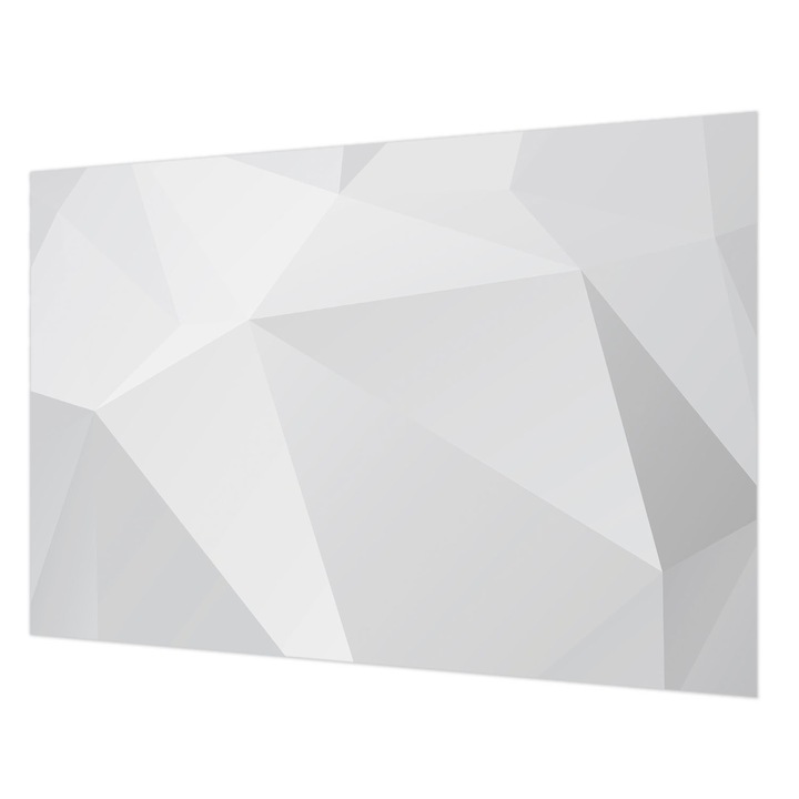 Fotótapéta Falra, Wallfluent, Szürke háromszögek, Fehér, 152 x 104 cm, Nem Szőtt, Élénk Színek, 010100060030000006051