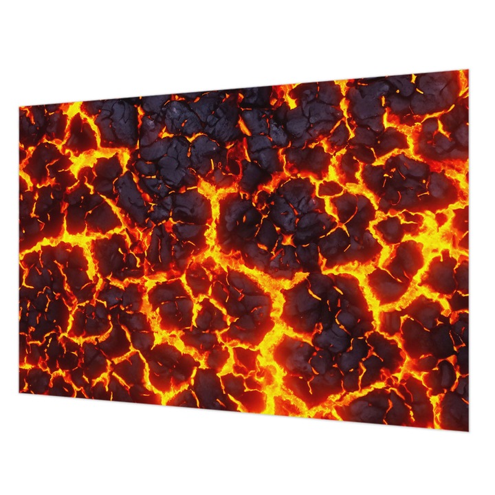 Tapéta Falra, Wallfluent, Erős magma, Fekete, 152 x 104 cm, Vlies, Élénk Színek, 010100060030000282631