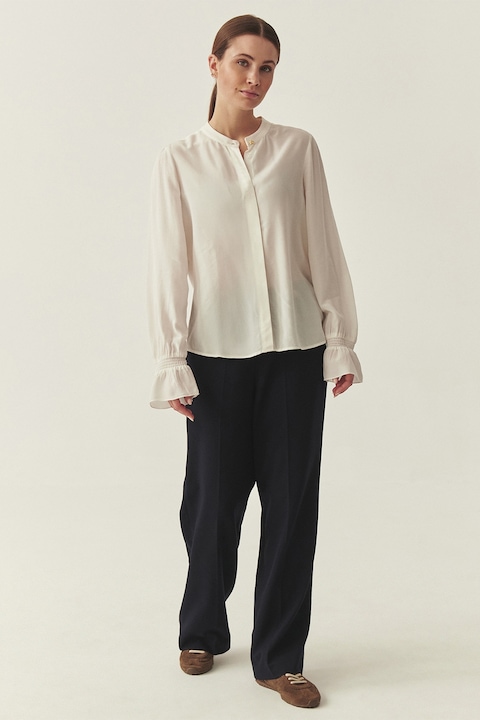 Tatuum, Camasa-tunica cu model uni, Alb fildes