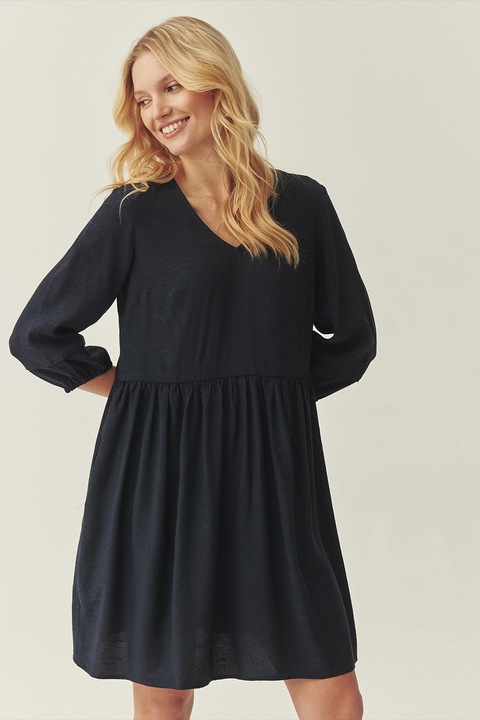 Tatuum, Rochie mini evazata cu buzunare laterale, Gri antracit