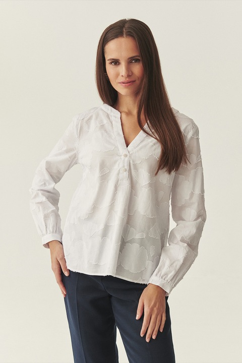 Tatuum, Bluza din bumbac cu broderie, Alb