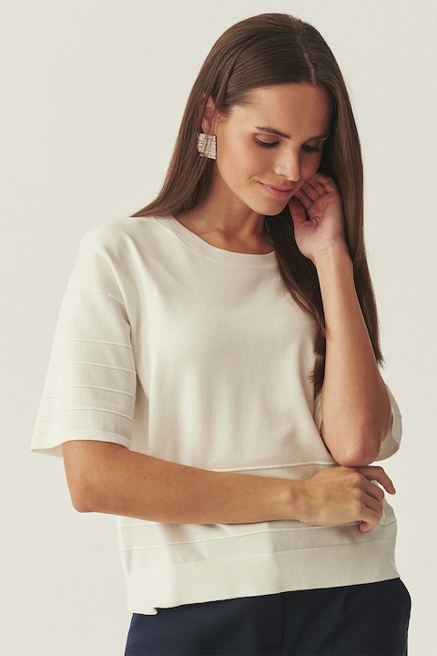 Tatuum, Bluza lejera cu decolteu la baza gatului, Alb