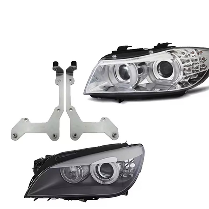 Set 2 rame adaptoare la lupe Hella G5 pentru BMW Seria 3 E90, Seria 7 F01, F02 - pentru farurile fara adaptiv - HPB-032
